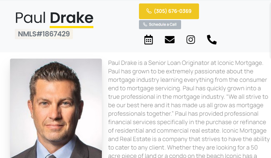 Paul Drake Iconic Mortgage